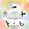 thumbnail image 4 of Kroder Windproof Compact Umbrella for Rain - Travel Umbrella, Portable, Strong, Collapsible to, Automatic Open Close Button, Vented Double Canopy with Fiberglass/Steel Frame, 4 of 4