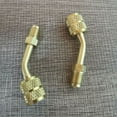 thumbnail image 3 of 2 Pcs R410a Adapter for Mini Split, 5/16" SAE Female Quick Couplers to 1/4" SAE Male Flare for HVAC System, 45 Degree Angled Charging Vacuum Adapter, 3 of 9
