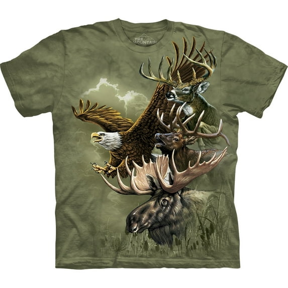 North American Animal Totem T-Shirt - Small