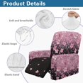 thumbnail image 5 of HELLHERO Cherry Blossom Pattern Design Furniture Shield for Single Sofa Chair, Side Pocket Brushed Recliner Chair Covers for Living Room Apartment Single Seat, 5 of 8
