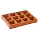 thumbnail image 2 of Organizador de cajones de madera con 12 compartimentos, 33,5 x 24 x 4,5 cm, para manualidades Marrón, 2 of 9