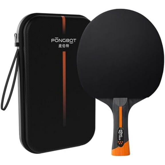Five-Star Ping Pong Paddle, Professional Level Table Tennis Racket with Hard Case, Carbon Fiber, 7-Ply Blade, Premium Rubber, for Competitive Tournaments and Serious Players$$Sport & Recreation Other
