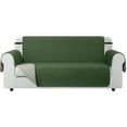 thumbnail image 2 of CHUN YI Reversible Microfiber Loveseat Slipcover, Army Green, 2 of 6