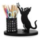 thumbnail image 2 of Cat Pencil Holder for Desk Organizer Pen Holder for Bedroom/Office, Metal Cut Home Decor for Table Centerpiece A, 2 of 5