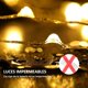 thumbnail image 4 of Guirnalda de Luces con Pilas, 2M 20 LED Series de Luces de Alambre de Cobre, IP65 Impermeable, Fairy Lights para Interiores, Exteriores, Navidad, Fiestas (12 PCS, Blanco Cálido), 4 of 5
