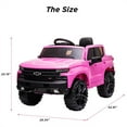 thumbnail image 4 of 12V Battery Powered Electric Car for Kids ,Licensed Chevrolet Silverado Ride On Truck Car with Remote Control,MP3/FM, LED Lights,3.7mph Max Speed,Spring Suspension Electric Vehicle for Kids/Toddlers, 4 of 7
