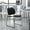 Black Plastic/Black Frame, variant on BizChair 5 Pack 880 lb. Capacity Black Ultra-Compact Stack Chair with Black Powder Coated Frame