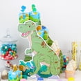 thumbnail image 2 of Cajas de recuerdo de dinosaurio para fiesta de cumpleaños, centro de mesa de papel con purpurina, suministros y decoraciones para fiestas hechas a medida B, 2 of 4