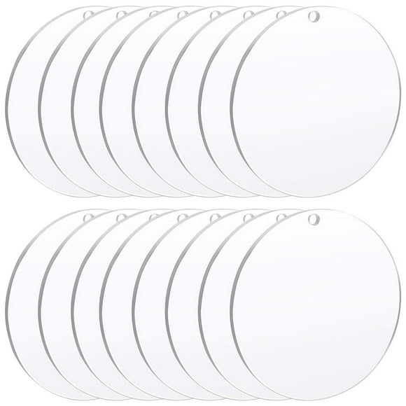 10 Stück Acrylscheibe Transparent, 10 cm Rund Klare Acrylplatte, Acrylscheibe Bilderrahmen Malen DIY Transparent Acryl, für Bilderrahmen, Paletten, Ausstellungsständer, Untersetzer Usw