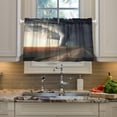 thumbnail image 5 of Coolnuti Tornado Highway Storms Valances for Windows 24 Inch Small Window Blackout Valance Curtains Rod Pocket Window Curtains Treatment for Kitchen Bathroom Cafe, 1 Panel Home Decor, 5 of 7