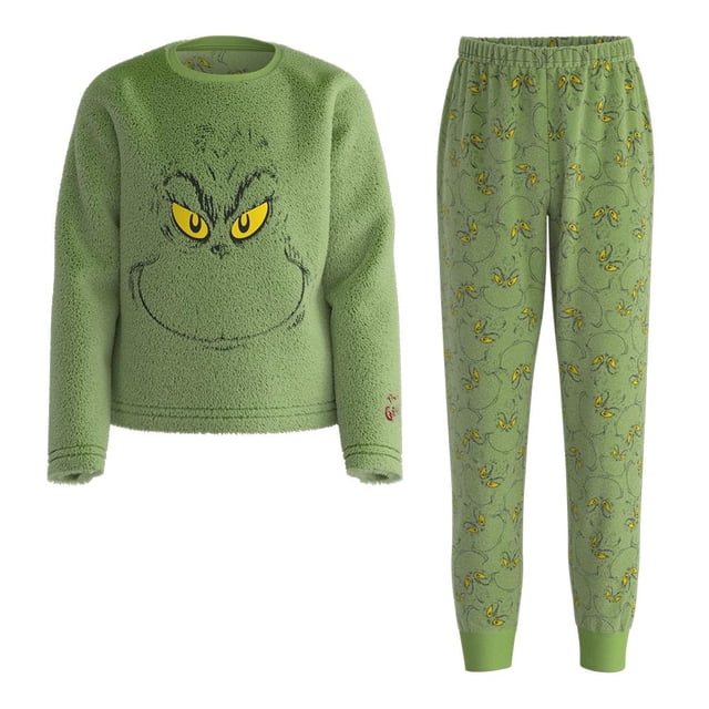 Set de Pijama The Grinch Para Niña Talla 6 Verde