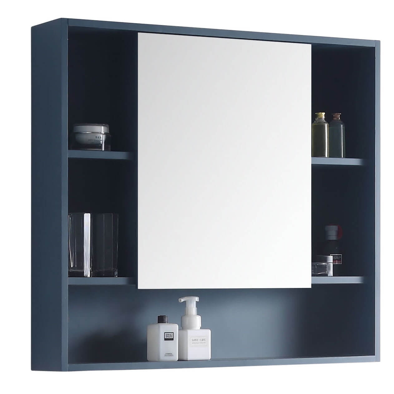 Fine Fixtures Surface Mount Bathroom Medicine Cabinet, Blue. - Walmart.com