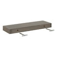 thumbnail image 6 of Kate and Laurel Havlock Wood Shelf Set, Gray 2 Piece 24 inch, 6 of 10