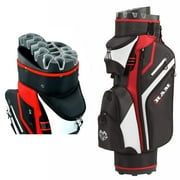 Ram Golf Premium Cart Bag with 14 Way Molded Organizer Divider Top Black/Blue