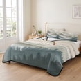 thumbnail image 2 of Twin XL Quilt Set 68''x98'', Mountains Lightweight Summer Bedspread Coverlet Set with 2 Pillow Shams, Farmhouse Forest Nature Trees Landscape Breathable All Season Quilt Bedding for Dorm/Guest Room, 2 of 9