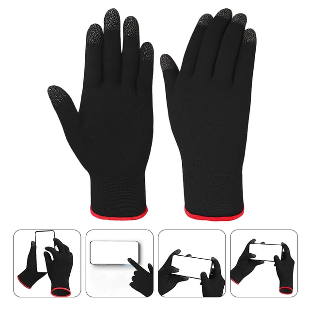 unbranded 1Par Protectores Negros Para Montañismo Y Deporte Con Pantalla Táctil Y Material