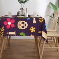 thumbnail image 3 of XMXT Polyester Rectangle Tablecloth, Skull Candle Cactus Waterproof Table Cloth Home Dinner Decor Table Cover for Holiday Party, 54 x 72 inches, 3 of 9