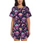 thumbnail image 1 of Balery cartoon Skull rainbow space Conjunto de Pijama para Mujer con Estampado, Dos Piezas de Manga Corta y Shorts, Ropa de Dormir Suave con Cuello Redondo y Bolsillos-Large, 1 of 6
