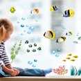 thumbnail image 2 of 1 calcomanía de pared de ballena azul océano acuarela, decoración de pared de peces de animales de la vida del mundo bajo el mar, decoración de pared artística para habitación de niños cuarto de baño JAMW Sencillez, 2 of 5