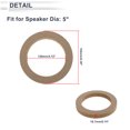 thumbnail image 5 of Unique Bargains Speaker Spacer Ring Tweeter Speaker Spacer Adator Universal for 5" Wood 2 Pcs, 5 of 7