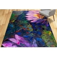 thumbnail image 3 of Stair Rug, Farmhouse Rug, Floral Rug, Bath Rug, Lotus Painting Rugs, Kitchen Rugs, Entry Rugs, Modern Rug, Modern Rug, Printed Rugs, 5.9'x9.2' - 180x280 cm, 3 of 8