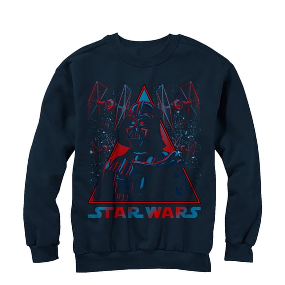 Men's Star Wars Vader TIE Fighter  Sweatshirt Navy Blue 2X Large