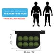 thumbnail image 2 of Tennis Ball Band Holder, Adjustable Pickleball Waist Pouch Ball Holder Waist Bag, Black, 2 of 6
