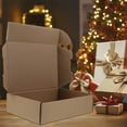 thumbnail image 4 of BRIGHTFUFU 10 Uds. De cajas de cartón corrugado para envío, cajas de envío marrones, cajas de cartón corrugado para envío, embalaje, correo, manualidades DIY, 4 of 8