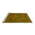thumbnail image 2 of Ahgly Company Machine Washable Indoor Rectangle Abstract Yellow Modern Area Rugs, 8' x 10', 2 of 4