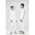 thumbnail image 4 of DEVOPS Boys and Girls Thermal Underwear Long Johns Set with Fleece Lined (Medium, White), 4 of 4