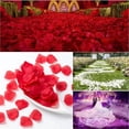 thumbnail image 3 of Pétalos de rosa artificiales, pétalos de seda de flores artificiales románticas, decoración de pétalos de flores para el Día de San Valentín y boda, 100/500/1000 Uds., 3 of 4
