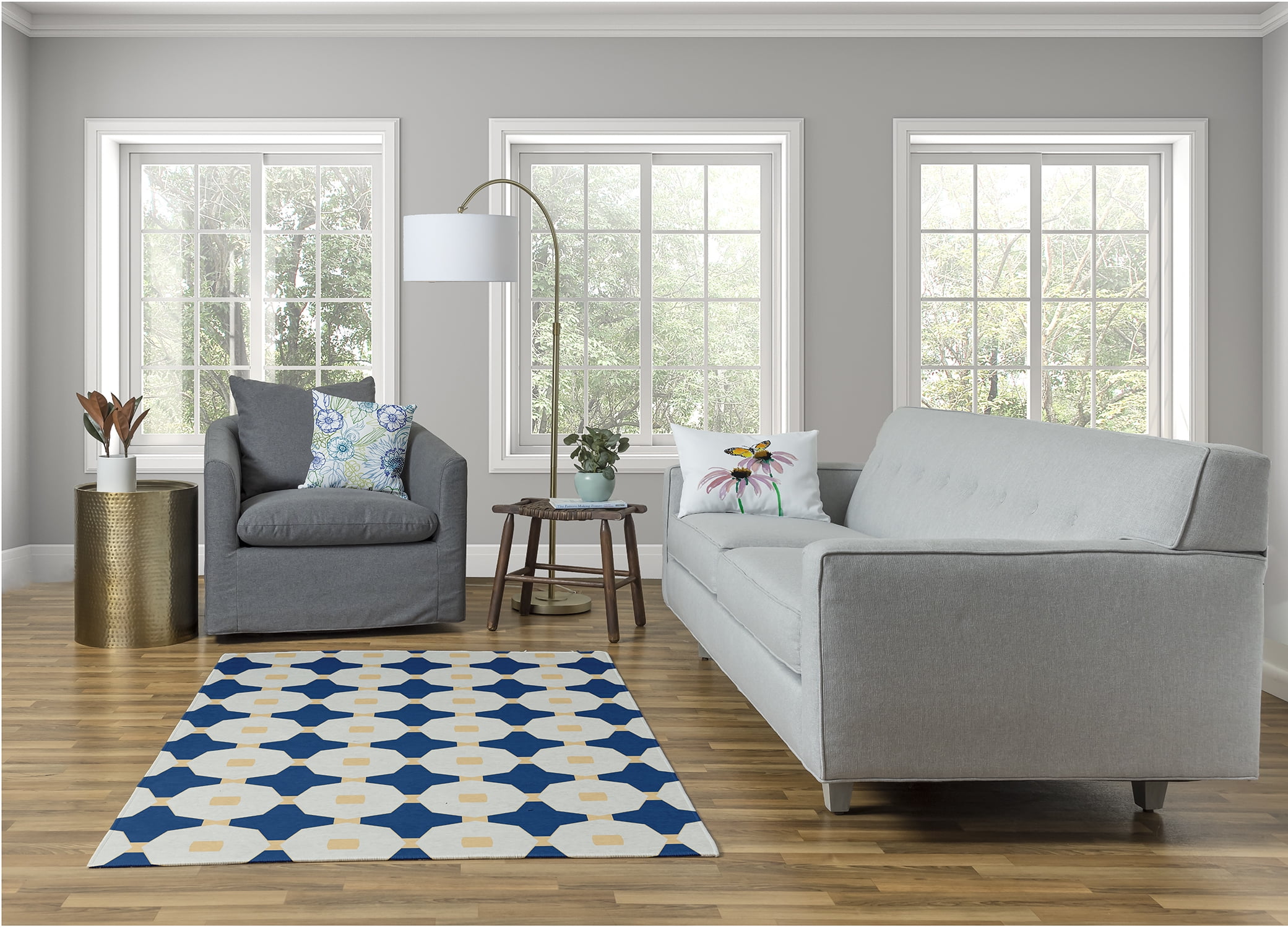 Simply Daisy GGG Geometric Area Rug, 4' x 6'
