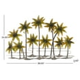 thumbnail image 3 of DecMode Green Metal Palm Tree Wall Decor, 3 of 13