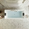 thumbnail image 5 of 67-in L x 31.5-in W White Acrylic Center Drain Freestanding Whirlpool Tub with Faucet - Handshower - Headrest - 8 Water Jets, 5 of 18