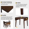 thumbnail image 4 of 29"- 45" Extendable Dining Table for 4, Folding Kitchen Table with Rubberwood Legs, Space-Saving Dinner Table for Living Room, Kitchen, Dining Room, Small Space (Only Table), 4 of 7