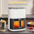 thumbnail image 2 of Beddle 6 Qt Compact Air Fryer with Digital LED Touchscreen 400°F Electric Hot Oven, Oilless Multifunctional Cooker with Auto Shut-Off,Beige, 2 of 7