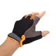 thumbnail image 2 of Calentador De Manos Para Ciclismo Bicicleta Guantes de medio dedo antideslizantes para ciclismo Guante deportivo de malla transpirable (naranja L), 2 of 3