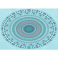 thumbnail image 1 of Ahgly Company Machine Washable Indoor Rectangle Transitional Blue Koi Blue Area Rugs, 5' x 7', 1 of 7