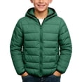 thumbnail image 2 of KyCheLot Winter Jacket for Kids Solid Color Zip up Long Sleeve Clothes with Hood Comfy Warm Hooded Jackets, 2 of 5