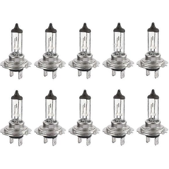 10pcs H7 12v 55w Super Bright Bulbs Long Life Xenon Halogen Bulb For Low Beam High Beam
