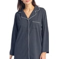 thumbnail image 2 of Fishers Finery Women's EcoFabric Full Length Pajama Set; Long Sleeve NEW FABRIC (Heather Gray, S), 2 of 5