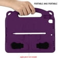 thumbnail image 3 of Dteck Crossbody Case For 10.2 iPad 8th Generation / iPad 7th Generation / iPad Pro 10.5 / iPad Air 3, Anti-Drop Shock Proof Light Weight Convertible Handle Kickstand Cover with Shoulder Strap, Purple, 3 of 5