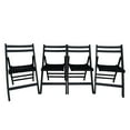 thumbnail image 2 of Imerelez Slatted Wood Folding Special Event Chair - Black, Set of 4, Foldable Style, 2 of 9