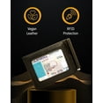 thumbnail image 2 of Trifold Wallets for Men with Removable Money Clip RFID - Vegan Leather Slim Mens Wallet with ID Window Front Pocket Wallet Gifts for Men, 2 of 5