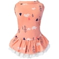 thumbnail image 1 of Camisa para perro falda mascota responsable sin mangas vestido de cachorro verano lindo chaleco vegano para perros pequeños o medianos ropa de gato rosa L, 1 of 5