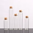 thumbnail image 6 of Small Bottles with Cork Stoppers Tiny Vials Small Clear Glass Jars Lids Storage Container for Art Crafts Projects, 6 of 14
