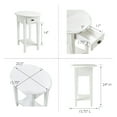 thumbnail image 6 of Leick Home Haven Ridge Oval End Table in Farmhouse White, 6 of 19