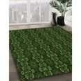 thumbnail image 3 of Ahgly Company Machine Washable Indoor Round Transitional Night Black Area Rugs, 3' Round, 3 of 7
