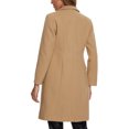 thumbnail image 3 of INSPIRE CHIC Notch Lapel Coat for Women's Pockets Elegant Long Sleeve Winter Coats, 3 of 5