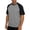Dark Gray, variant on Mens Casual Slim Fit Tops Raglan Contrast Short Sleeve Baseball Jersey Tshirts White XXL(XXL)